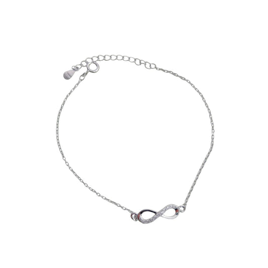 Silver bracelet - cubic zirconia infinity - #jewelry for women# - Starry Silver