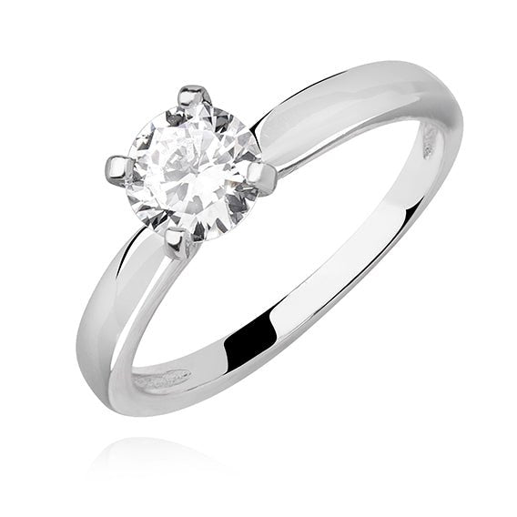 Silver ring with cubic zirconia - #jewelry for women# - Starry Silver