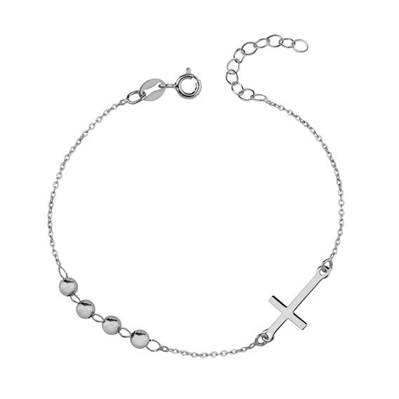 Silver bracelet with cross - #jewelry for women# - Starry Silver