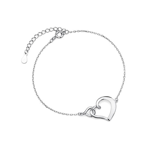 Silver bracelet heart - #jewelry for women# - Starry Silver