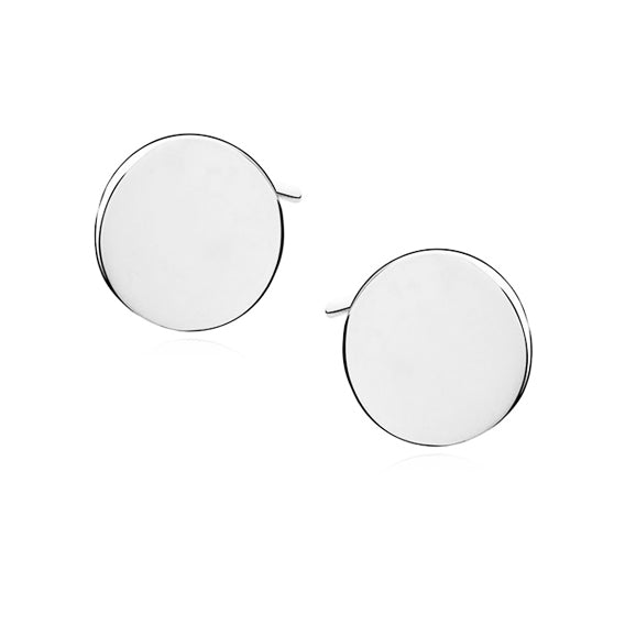 Silver earrings circle - #jewelry for women# - Starry Silver