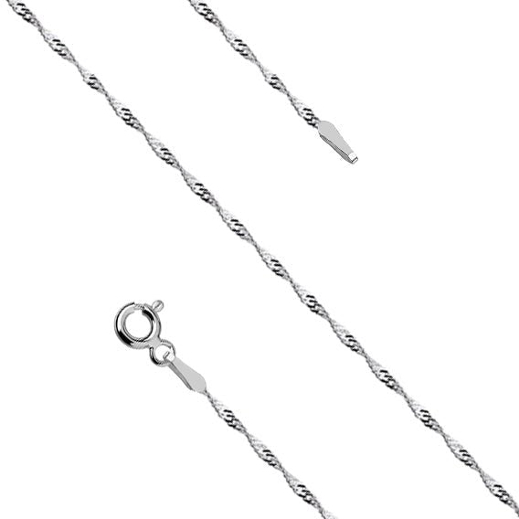 Silver choker necklace - singapur chain - #jewelry for women# - Starry Silver