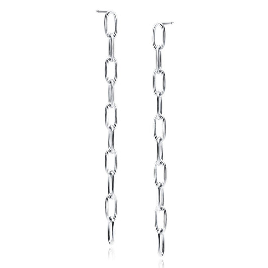 Silver earrings - chain links - #jewelry for women# - Starry Silver